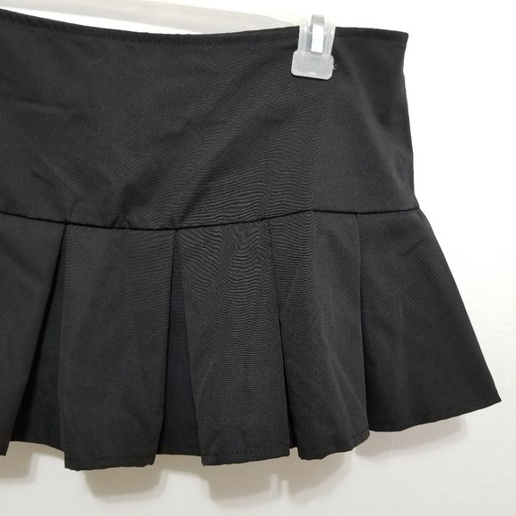 SHEIN skort Large pleated mini schoolgirl lolita goth punk academia - Picture 4 of 10